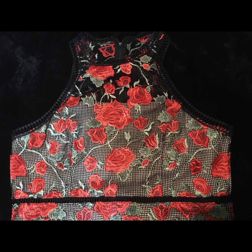 Beautiful red floral dress
